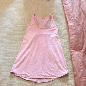 Lululemon Pink Racerback Tank Top